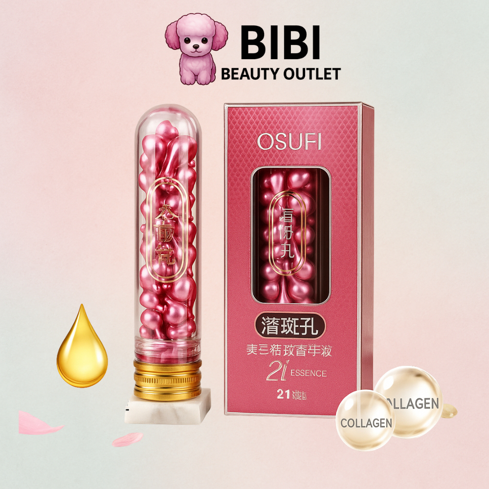 Hộp 21 Viên Tinh Chất Serum Osufi Giúp Da Căng Bóng, Sáng Mịn, Đều Màu, Mờ Đốm Nâu