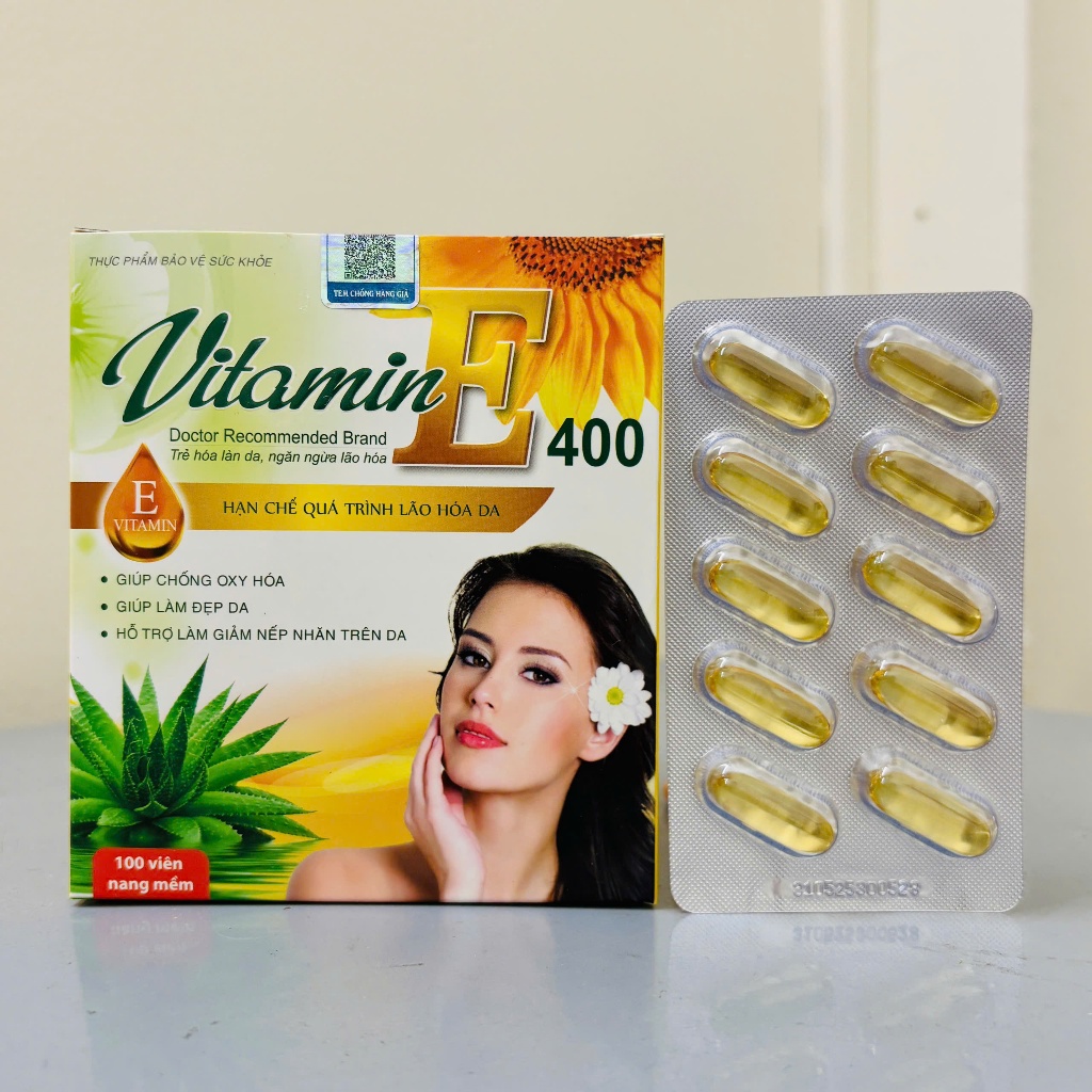 Viên uống đẹp da Vitamin E 400IU