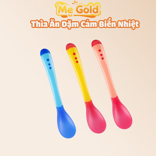 Thìa Silicon Báo Nóng Cho Bé Ăn Dặm Giúp Bé Ăn Ngon, Thìa Silicon Cho Bé Ăn Kiểu Nhật Cảm Ứng Nhiệt