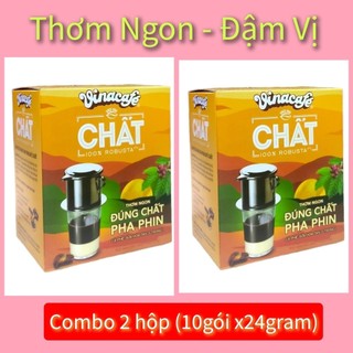 ComBo 2 Hộp Vinacafe Chất Thơm Ngon (10gói x 29gram Hoặc 24gram) DATE GIAO MỚI