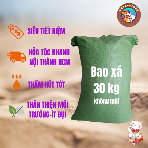 Cát Vệ Sinh Cho Mèo Giá Rẻ - Bao Xá Không Mùi