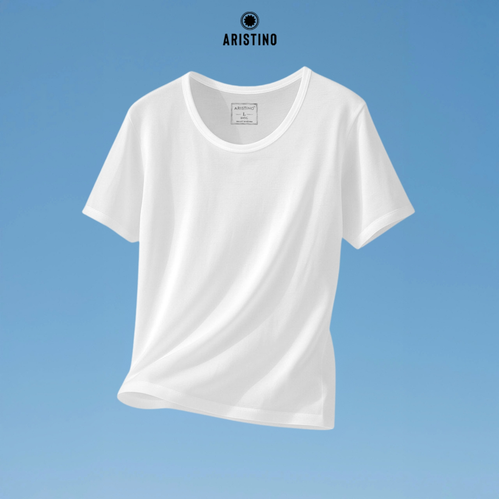 Áo Thun T-shirt Nam Aristino 100% Cotton tự nhiên - AC22