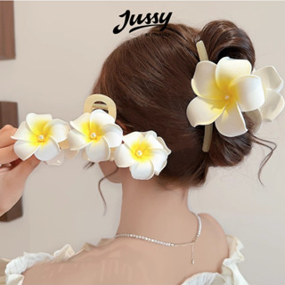 Kẹp Tóc Hoa Sứ Đính Ngọc Size To JKC09 Jussy Official Kẹp Hoa Biển Loại 2 3 Hoa Mẩu Moĩă Hot Trend  2025