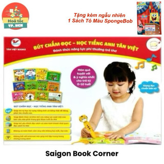  Bộ sách 12 cuốn và Bút chấm đọc học tiếng Anh Tân Việt Books - Saigon Book Corner 