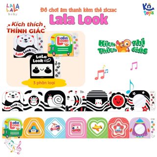 Đồ Chơi Âm Thanh Kèm Thẻ Ziczac Lalalook Kích Thích Thị Giác và Thính Giác Cho Bé Sơ Sinh – Lalala Baby
