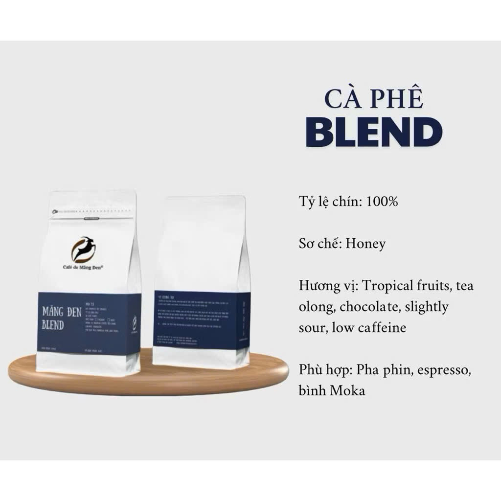 Cà phê Blend mix rang mộc  - Café de Măng Đen