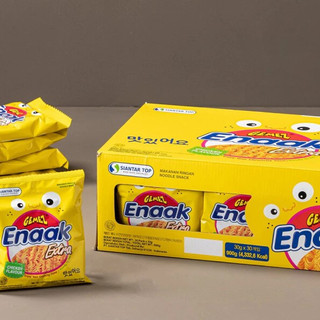  Hộp 24 Gói Snack Mì ENAAK Indonesia   mì trẻ em ăn liền mì giòn giòn và khô. Mì tôm. 