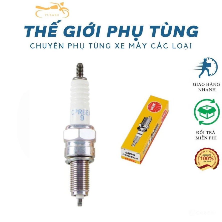 Bugi NGK CPR6EA-9 (Chân Dài) Cho Xe Air Blade 110/125/150, Sh Mode, PCX, Lead 125