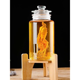 Bình ngâm rượu thuỷ tinh nắp có gioăng núm Pha Lê 5L-8L-12L-15L-20L-25L Hàng Dày Đẹp Thuỷ Tinh Siêu Trong