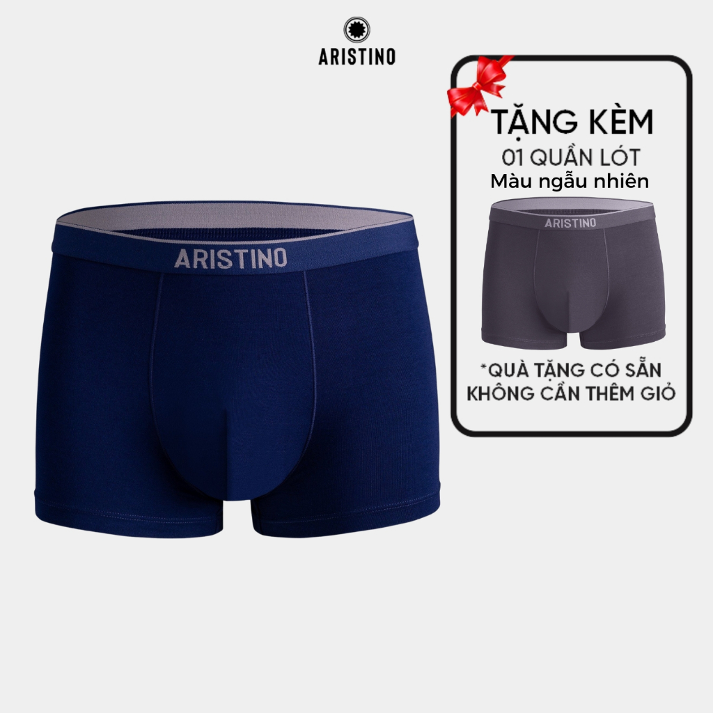[Mua 1 Tặng 1] Bộ 01 Quần Lót Nam Boxer Aristino ABX1605 Tặng 01 ABX1605 - ABX1605M0P02