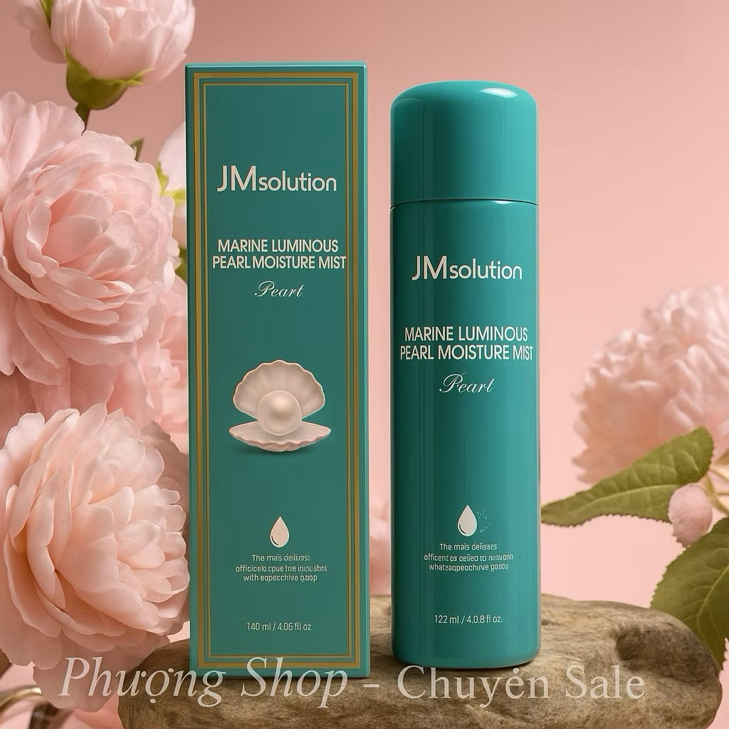 Xịt Khoáng JMsolution Marine Luminous Pearl Moisture Mist MẪU CŨ – Dưỡng Ẩm Cấp Tốc, Dùng Body – Sal