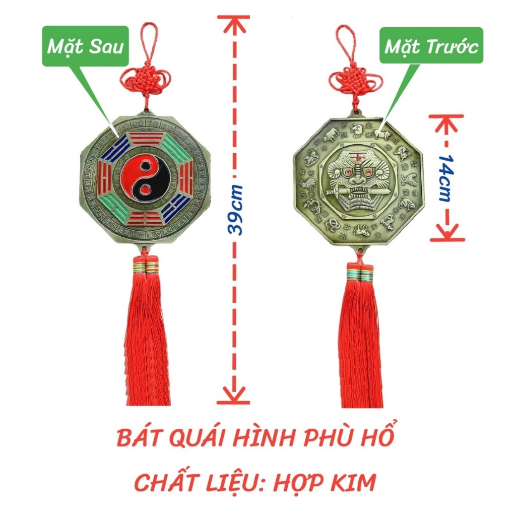 Gương bát quái có hình hổ phù
