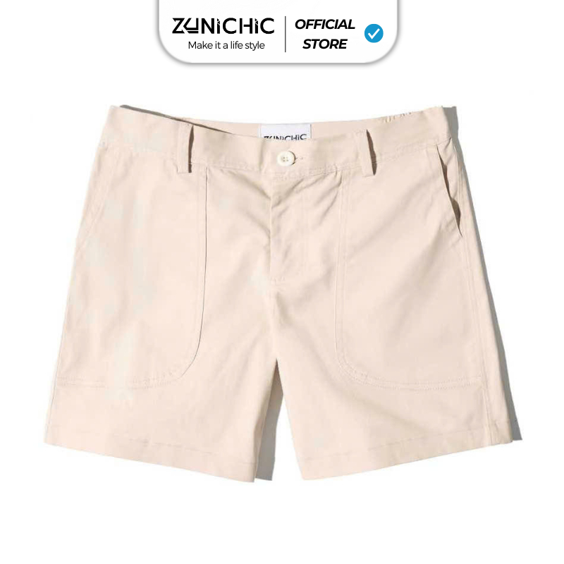  Quần Short Kaki Nam Ngắn Quần Đùi Nam Kaki Lưng Đai Thun Đen Trắng Kem QDMT222 