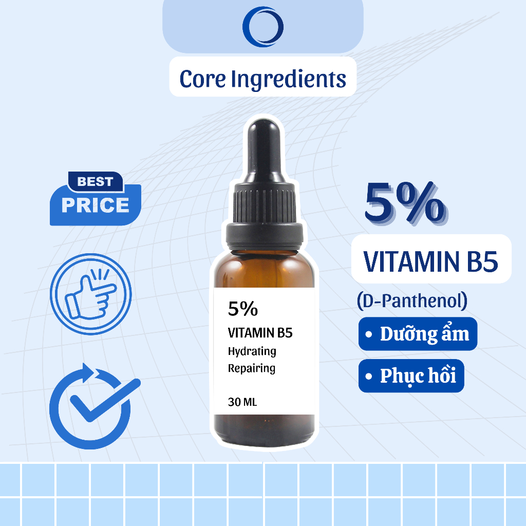 Vitamin B5 (D-Panthenol) 2% 5% 10% - Nguyên Liệu Mỹ Phẩm | BigBuy360 - bigbuy360.vn