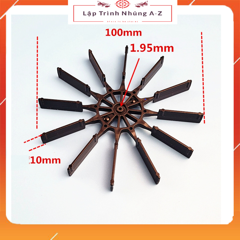 [Lập Trình Nhúng A-Z][G79] Bánh Xe Nước Đường Kính 100mm Cho Trục 2mm