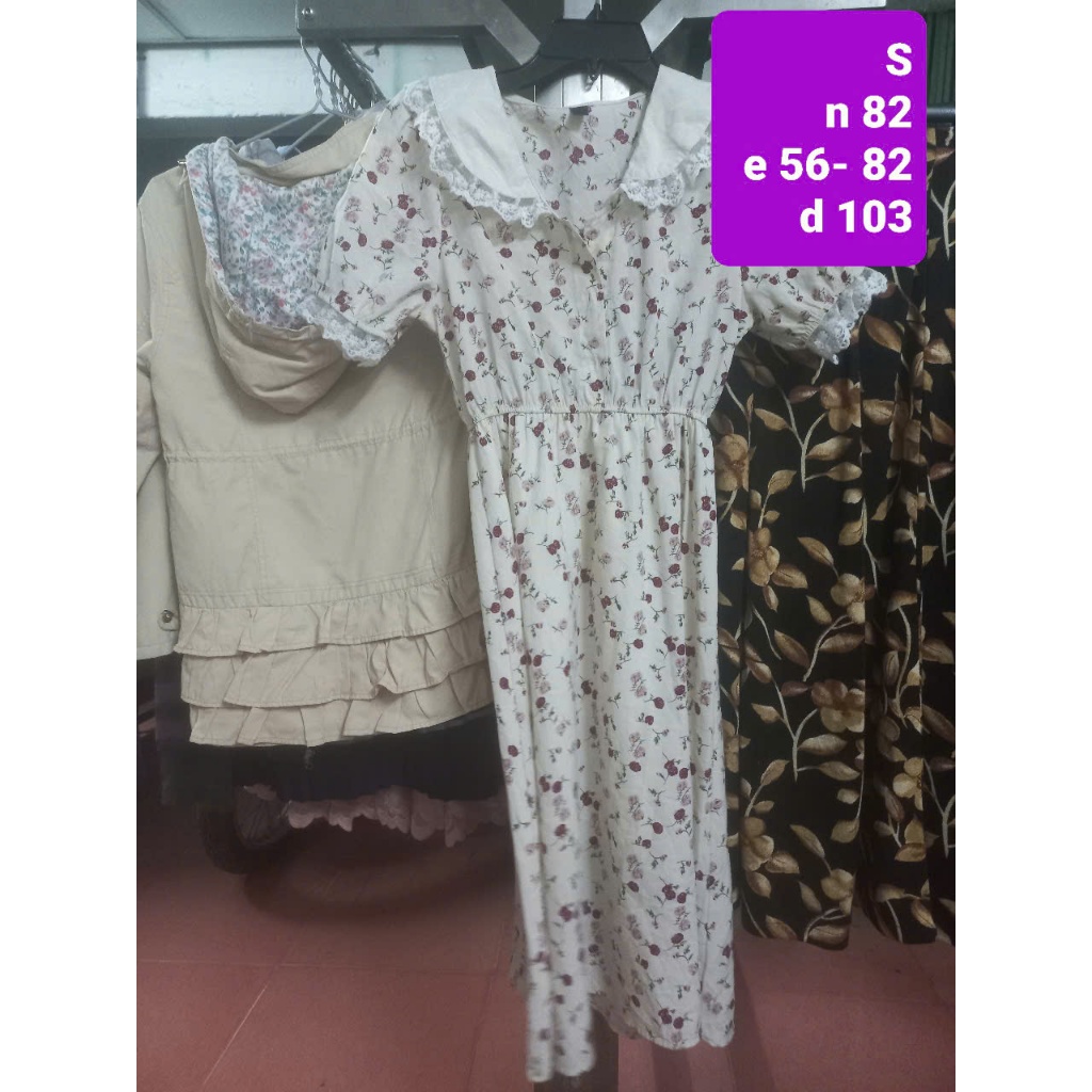 áo đầm họa tiết hoa S MS37