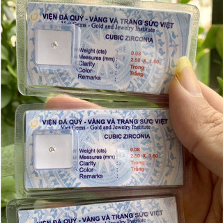  Đá Đính Răng Vỉ 5 viên và 1 viên - Đá gắn răng 