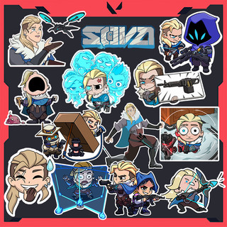 Sticker Valorant - Hình dán Agent Sova (set 13 hình)