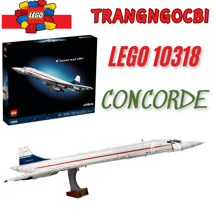 LEGO Icons 10318 Máy Bay Concorde