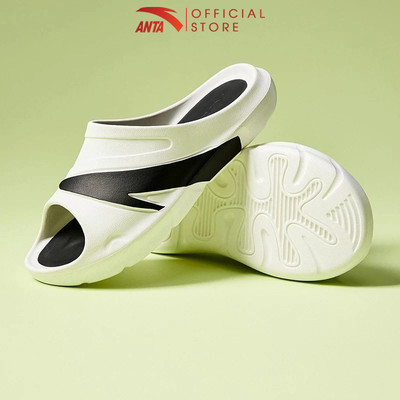 ANTA Nữ C37 Slippers Dép đi biển Dép bánh mì nhẹ êm hạn chế trơn trượt Beach Slippers 1225A8523R