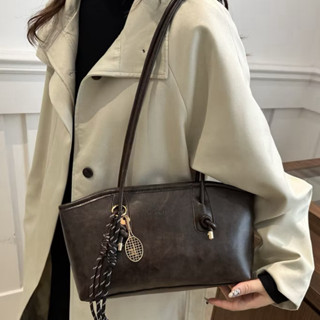 Túi Retro Túi sức chứa lớn dành cho nữ Túi đeo vai đi lại mùa thu đông Túi Tote di động túi tote retro  túi tote da