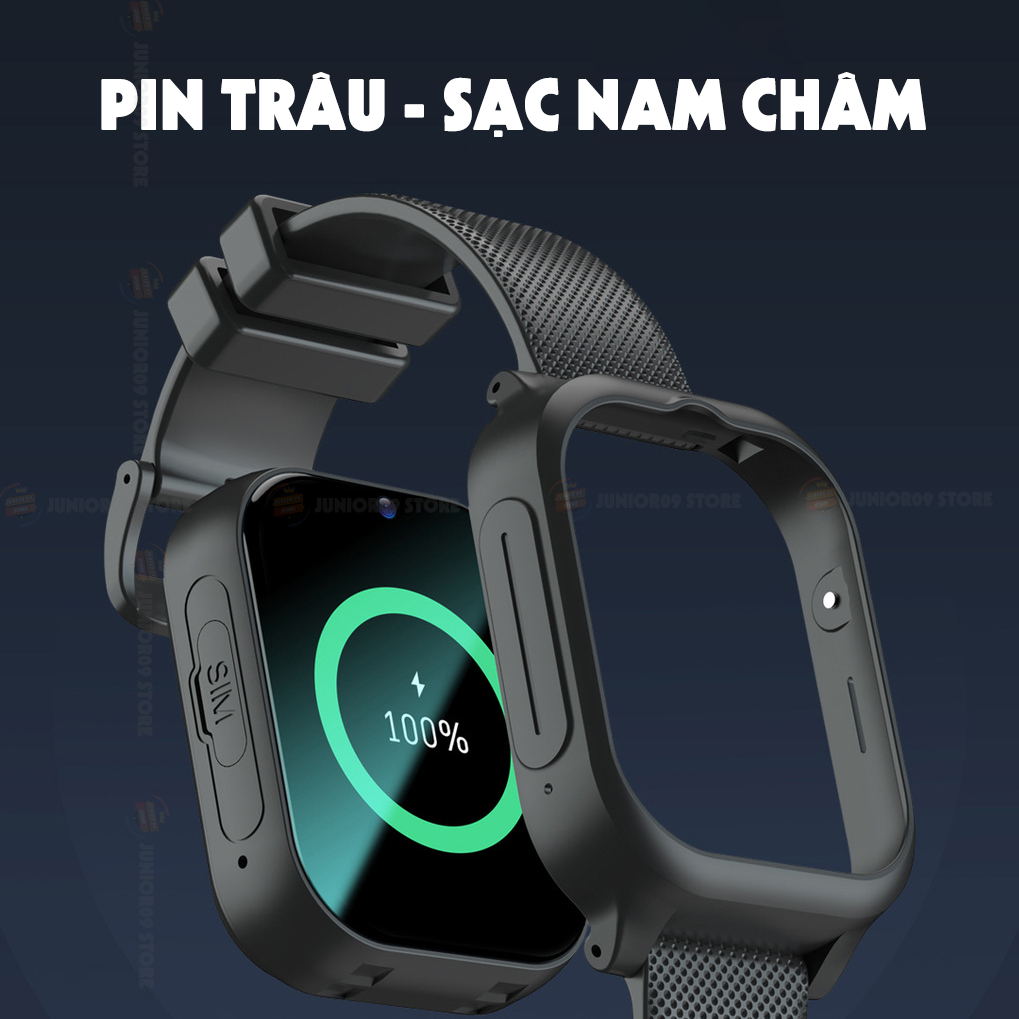 [ TẶNG DÂY ĐEO CỔ ] Đồng Hồ Thông Minh Trẻ em JUNIOR09 WATCH KID TAG Lắp Sim 4G - Nghe Gọi - Video Call - Định vị GPS | BigBuy360 - bigbuy360.vn