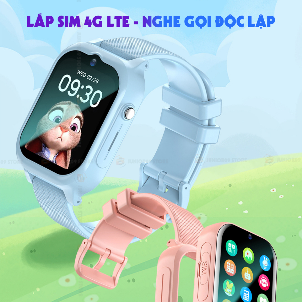 [ TẶNG DÂY ĐEO CỔ ] Đồng Hồ Thông Minh Trẻ em JUNIOR09 WATCH KID TAG Lắp Sim 4G - Nghe Gọi - Video Call - Định vị GPS | BigBuy360 - bigbuy360.vn
