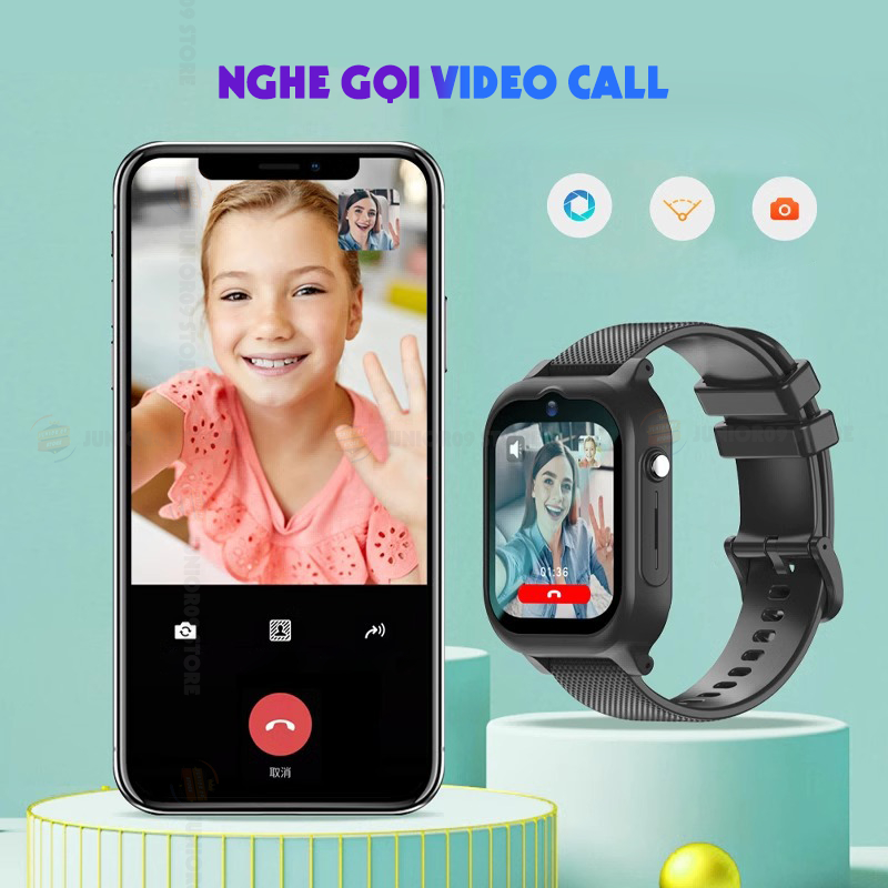 [ TẶNG DÂY ĐEO CỔ ] Đồng Hồ Thông Minh Trẻ em JUNIOR09 WATCH KID TAG Lắp Sim 4G - Nghe Gọi - Video Call - Định vị GPS | BigBuy360 - bigbuy360.vn