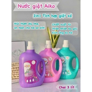 Aiko - NƯỚC GIẶT XẢ CHO BÉ 3 LÍT (mẫu mới)