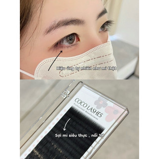 Mi nối siêu thật, mi thẳng mix size Cocolash