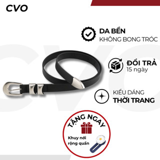 Thắt lưng nam nữ bản nhỏ đuôi kim loại dây nịt phối đồ phong cách hiện đại, Y2K - CVO STUDIO