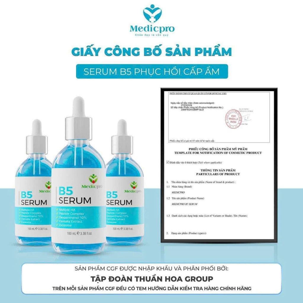 Serum B5 CGF CĂNG BÓNG DA