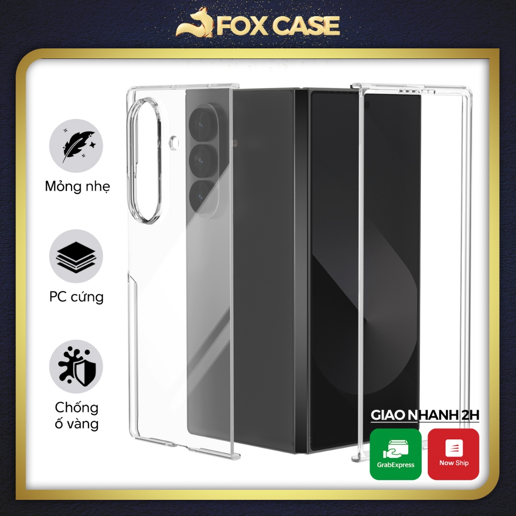 Ốp lưng trong nhựa cứng cho Samsung Galaxy Z Fold7
