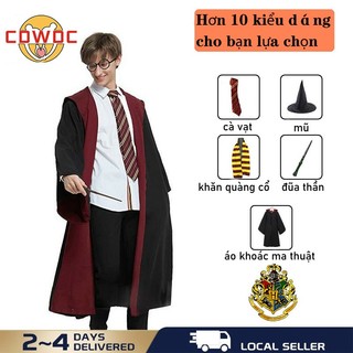 Áo choàng phù thủy khăn choàng Harry Potter Trang phục hóa trang Halloween Dành cho trẻ em và người lớn Chụp ảnh Dự ti