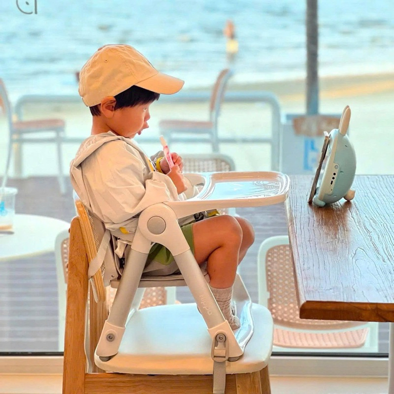 (BH CHÍNH HÃNG) Ghế ăn  dặm gấp gọn siêu nhẹ APRAMO FLIPPA bản Quốc tế full phụ kiện