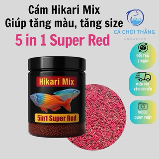  Cám Hikari Mix 5 in 1 - Sự kết hợp dinh dưỡng tối ưu và hoàn hảo giúp cá lên màu lên size cực tốt phát triển toàn diện 