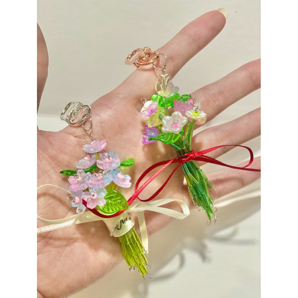 bó hoa không phai tặng em-tặng kèm dây treo chìa khoá