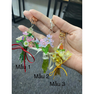 bó hoa không phai tặng em-tặng kèm dây treo chìa khoá
