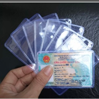 SET 20 bọc căn cước công dân có nắp, không nắp, túi đựng cccd, bao đựng thẻ, Bao Nhựa dẻo đựng căn cước Chống Trầy Xước