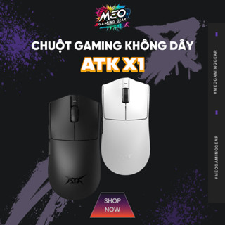  Chuột Gaming Không Dây ATK X1 - Chip PAW3950 Mạnh Mẽ - 3 Chế Độ Kết Nối - Dongle hỗ trợ 8000hz 