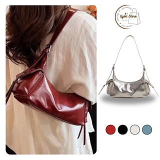  Túi xách nữ túi kẹp nách da PU phối nơ dáng trống thời thượng túi đeo vai nữ đi chơi Uyên Store DK138 