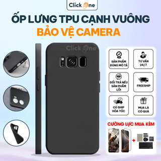 Ốp lưng Samsung S8, S8+, S8 Plus TPU chống bẩn viền cạnh vuông có bảo vệ camera toàn diện