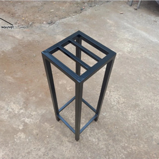  Kệ sắt Vuông 25x25 cm Cao  30-100 cm thép hộp 20x20mm - Giá sắt kê chậu hoa cây cảnh - Đế để chậu 
