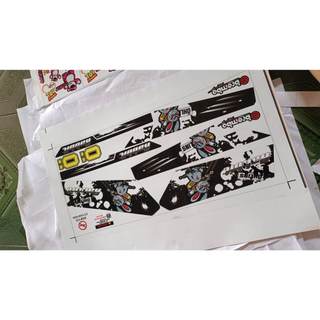 Tem rời,decal dán xe dream thỏ