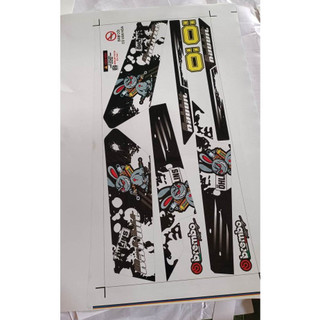 Tem rời,decal dán xe dream thỏ