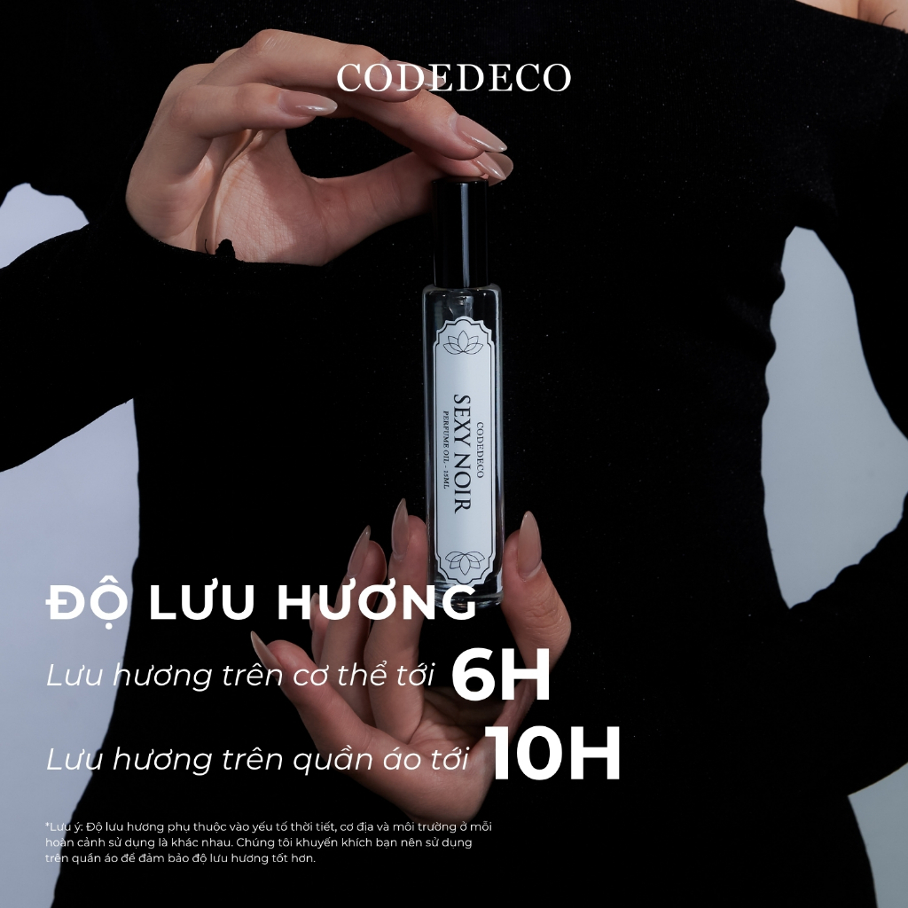 Tinh dầu thơm unisex CODEDECO Sexy Noir 15ml dạng xịt - Bí ẩn, Quyến rũ | BigBuy360 - bigbuy360.vn