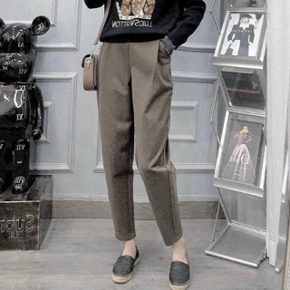  Quần len nam nữ Việt Nam xuất khẩu chất len tăm len dạ dày dặn mềm mịn co dãn  giữ ấm mặc đi chơi ở nhà đi làm 