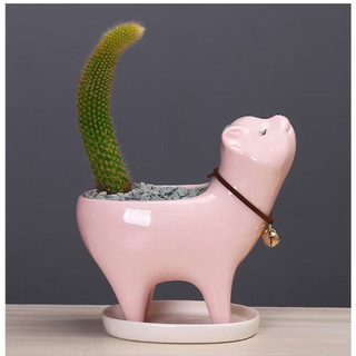 Set 2 chậu sứ trồng cây hình voi Dona He Decor