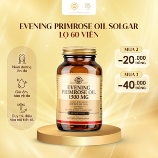 Viên Uống Evening Primrose Oil Solgar Tinh Dầu Hoa Anh Thảo Cân Bằng Nội Tiết Tố [Lọ 60 viên]