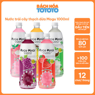 [ COMBO 2 CHAI 1 LÍT] Nước Thạch Dừa Nhập Khẩu Chính Hãng Thái Lan MOGU MOGU Hương Trái Cây Các Vị Chua Ngọt Giải Khát